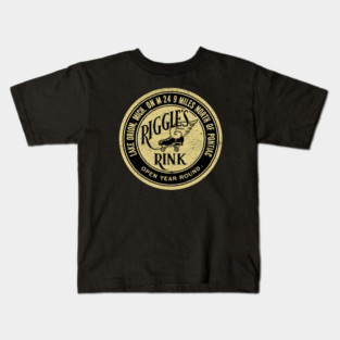 Vintage Roller Skating Lake Orion Michigan Kids T-Shirt