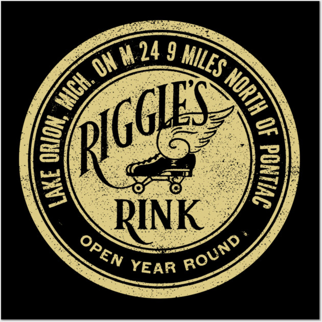 Vintage Roller Skating Lake Orion Michigan Wall Art by Timeless Chaos