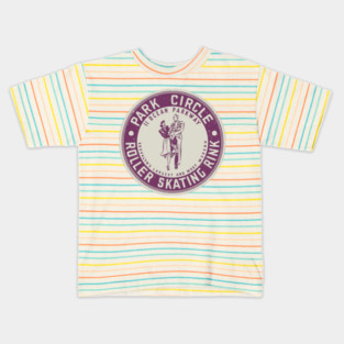 Vintage Roller Skating Brooklyn New York Kids T-Shirt