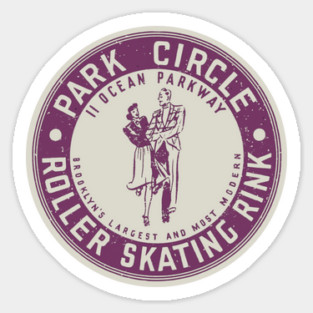 Vintage Roller Skating Brooklyn New York Magnet