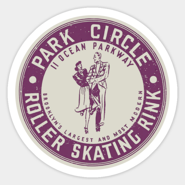 Vintage Roller Skating Brooklyn New York Magnet by Timeless Chaos
