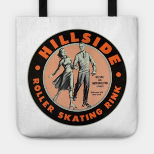 Vintage Roller Skating Richmond Hill New York Tote