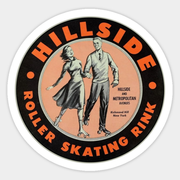 Vintage Roller Skating Richmond Hill New York Magnet by Timeless Chaos