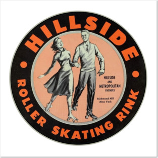 Vintage Roller Skating Richmond Hill New York Posters and Art
