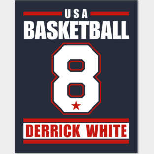 Olympics Paris 2024 Derrick White USA Basketball Team Posters and Art