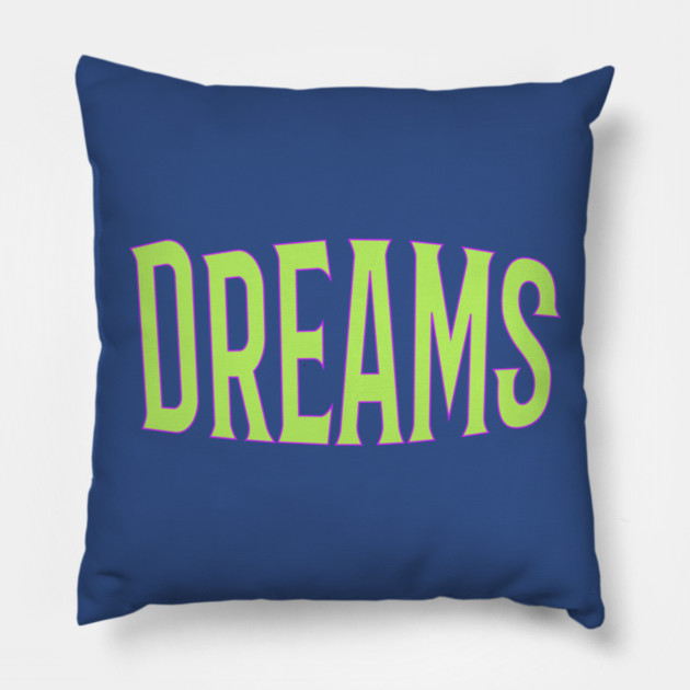 Dreams: Reach for the Stars, Typograohic Design Pillow by ViralAlpha