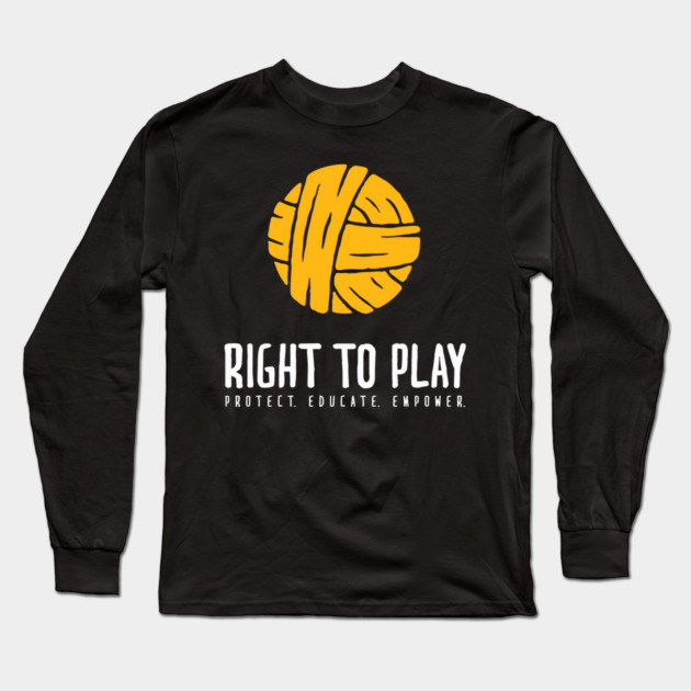 Right To Play Children's Charity Long Sleeve T-Shirt by Timeless Chaos