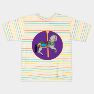 Carousel Horse Kids T-Shirt