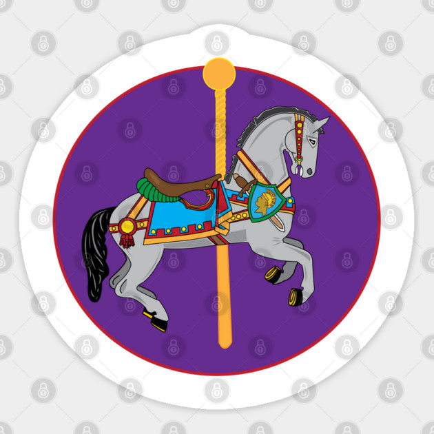 Carousel Horse Sticker by DickinsonDesign
