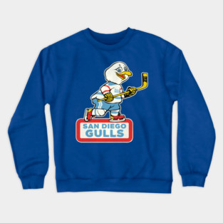 Defunct San Diego Gulls Hockey Team Crewneck Sweatshirt