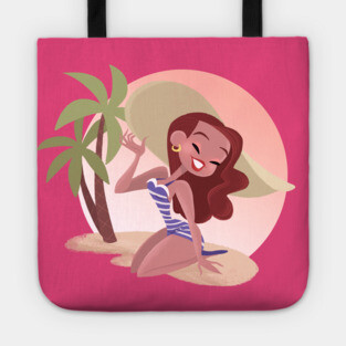 Betty at the Beach! Tote