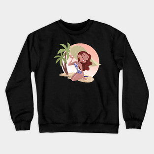 Betty at the Beach! Crewneck Sweatshirt