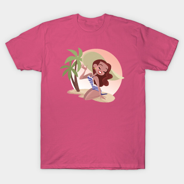 Betty at the Beach! T-Shirt by JoTheZette