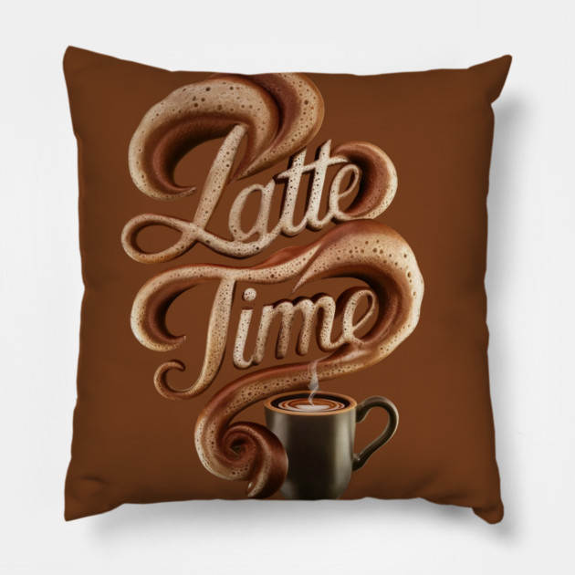 Latte Time Pillow by animegirlnft
