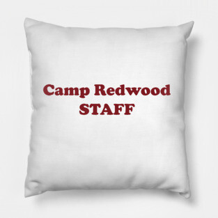 California Camp Staff, Red Ink Pillow