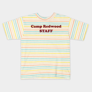 California Camp Staff, Red Ink Kids T-Shirt