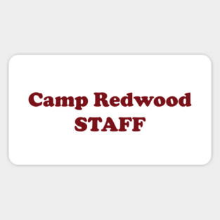 California Camp Staff, Red Ink Sticker