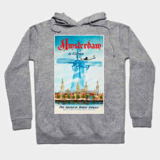 Vintage Travel Poster The Netherlands Amsterdam Hoodie