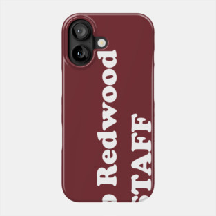 California Camp Staff, White Ink Phone Case