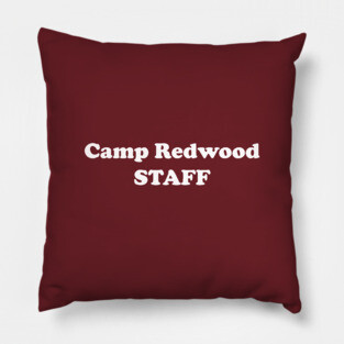 California Camp Staff, White Ink Pillow