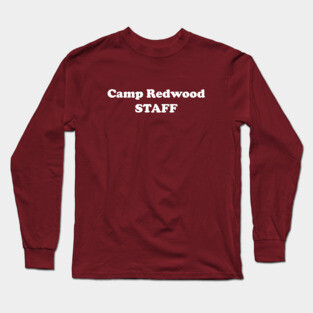 California Camp Staff, White Ink Long Sleeve T-Shirt
