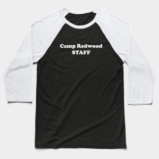 California Camp Staff, White Ink Baseball T-Shirt