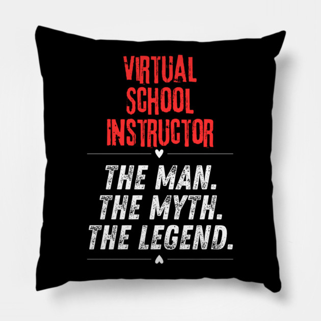 Virtual School Instructor Pillow by BlackMeme94