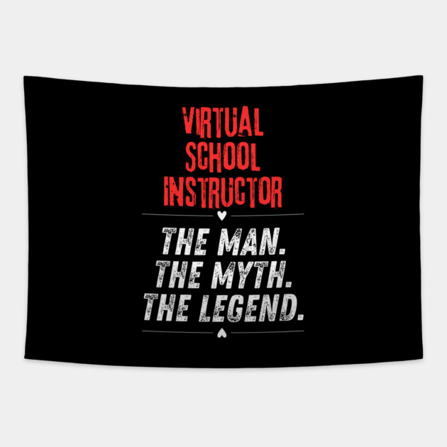 Virtual School Instructor Tapestry by BlackMeme94