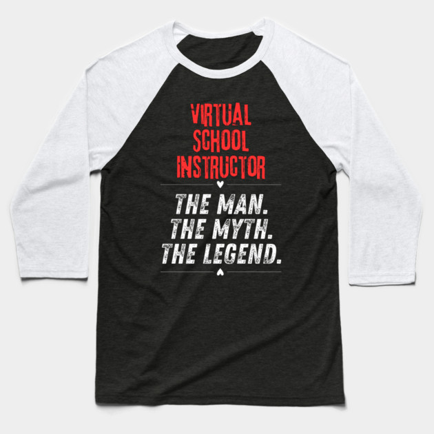 Virtual School Instructor Baseball T-Shirt by BlackMeme94
