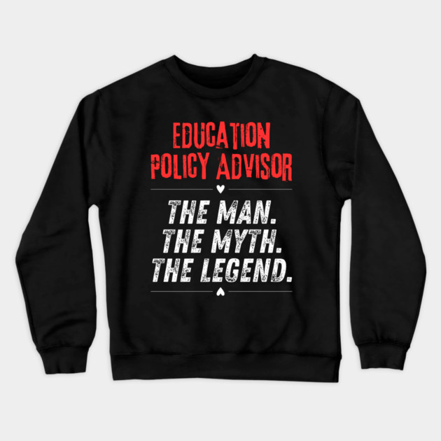 Education Policy Advisor Crewneck Sweatshirt by BlackMeme94