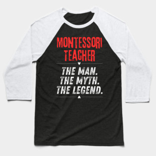 Montessori Teacher Baseball T-Shirt