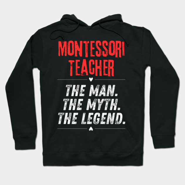 Montessori Teacher Hoodie by BlackMeme94