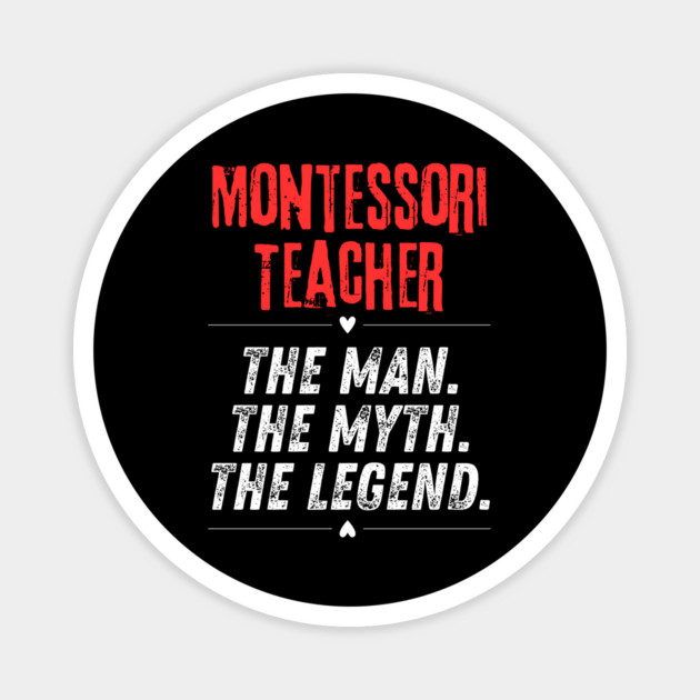 Montessori Teacher Magnet by BlackMeme94