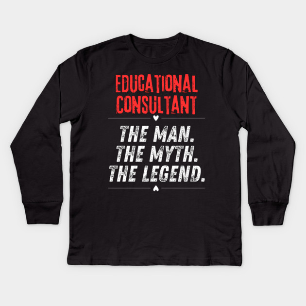 Educational Consultant Kids Long Sleeve T-Shirt by BlackMeme94