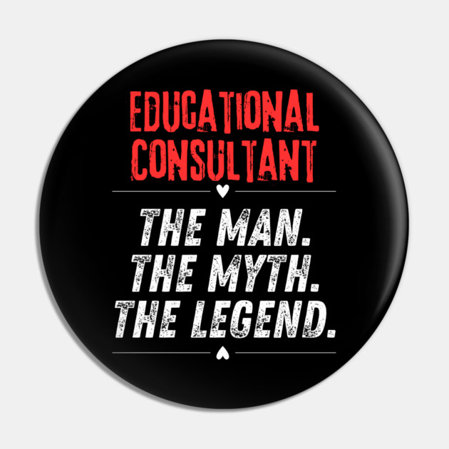 Educational Consultant Pin by BlackMeme94