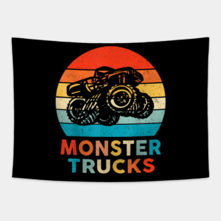 Monster Truck For Toddlers Youth  Adults Tapestry