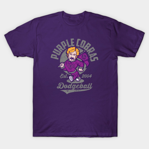 Purple Cobras Dodgeball T-Shirt by carloj1956