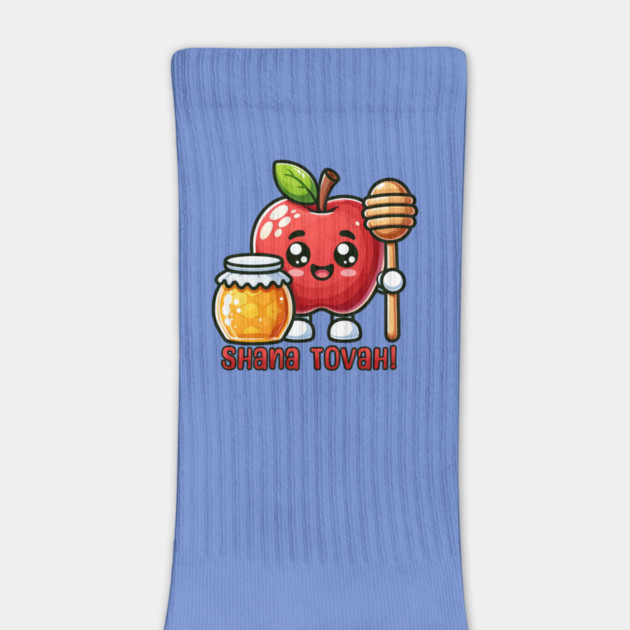 Shana Tova Kawaii Apple and Honey by HolidayBug