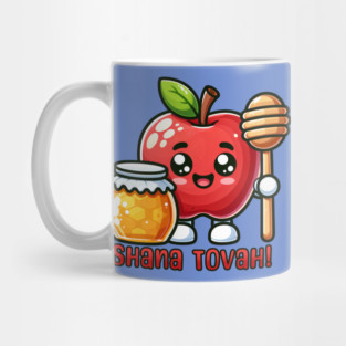 Shana Tova Kawaii Apple and Honey Mug