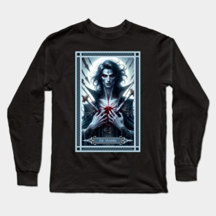 The Vampire Tarot Card Long Sleeve T-Shirt