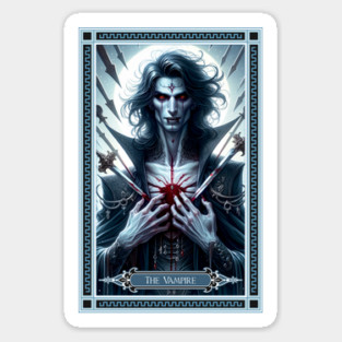 The Vampire Tarot Card Sticker
