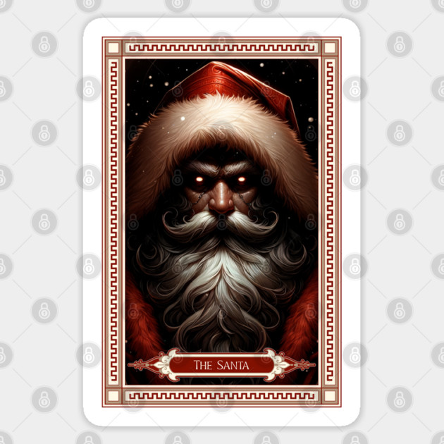 The Santa Tarot Card Sticker by HolidayBug