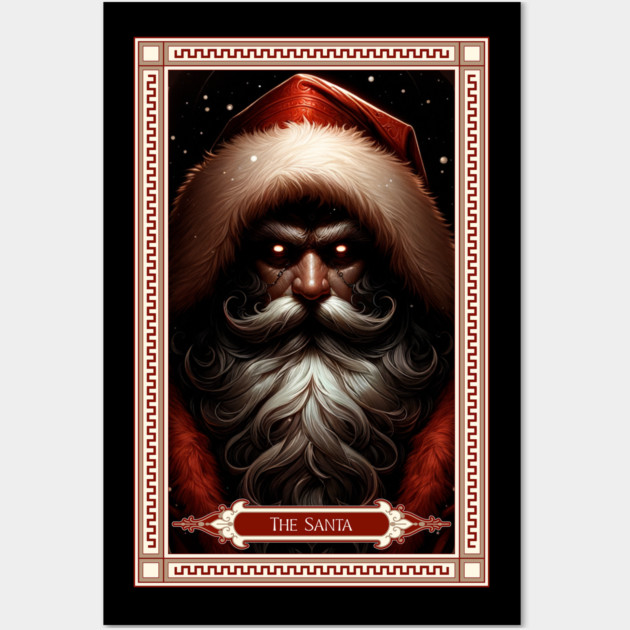 The Santa Tarot Card Wall Art by HolidayBug