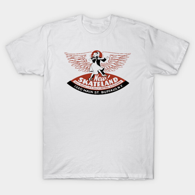 Vintage Roller Skating Buffalo New York T-Shirt by Timeless Chaos