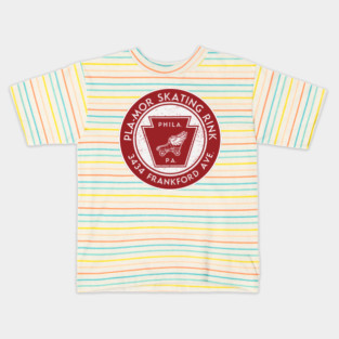 Vintage Roller Skating Philadelphia Pennsylvania Kids T-Shirt