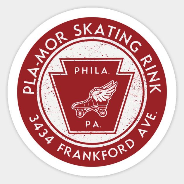 Vintage Roller Skating Philadelphia Pennsylvania Magnet by Timeless Chaos