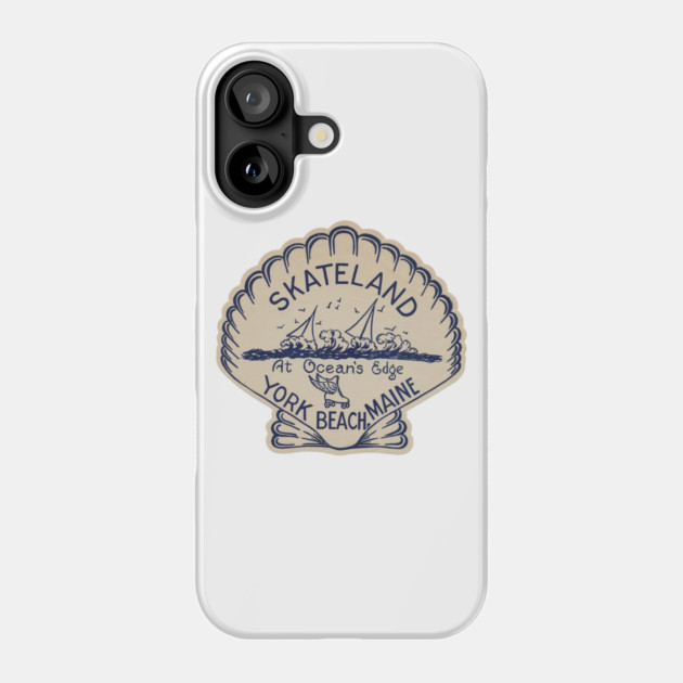Vintage Roller Skating York Beach Maine Phone Case by Timeless Chaos