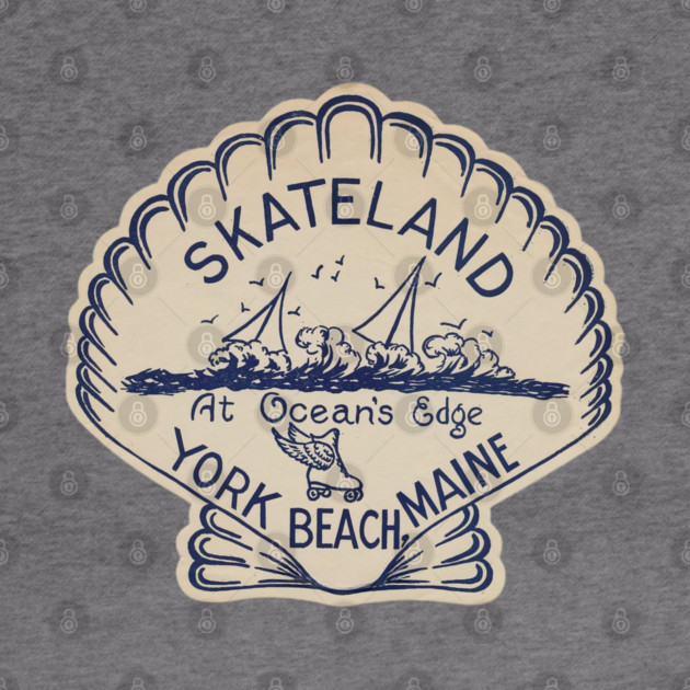 Vintage Roller Skating York Beach Maine by Timeless Chaos