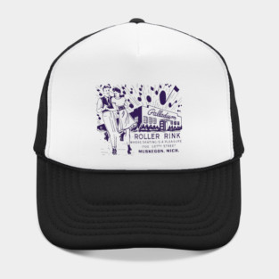 Vintage Roller Skating Muskegon Michigan Hat