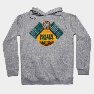 Vintage Roller Skating America On Wheels Hoodie
